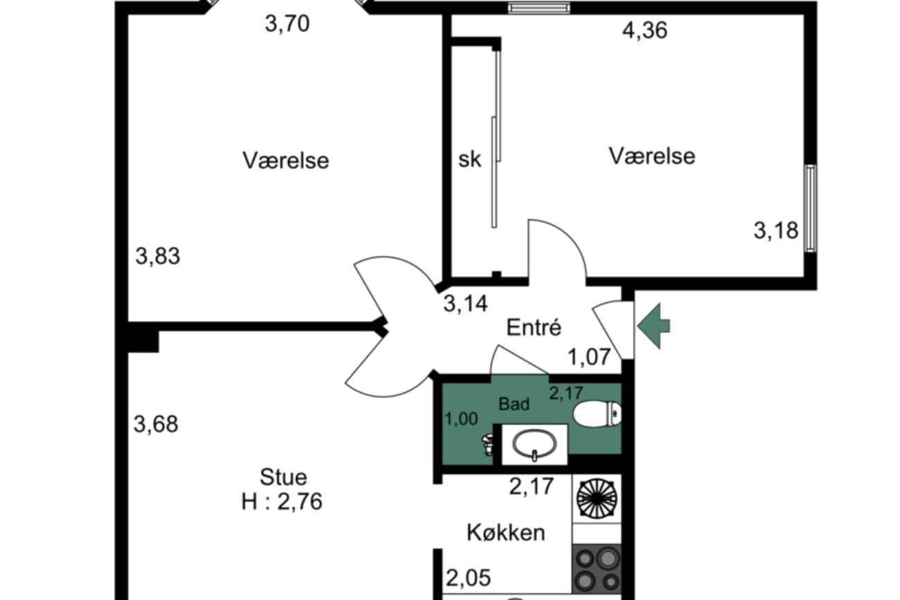 Plumsgade 20, 1 sal. 5000 Odense