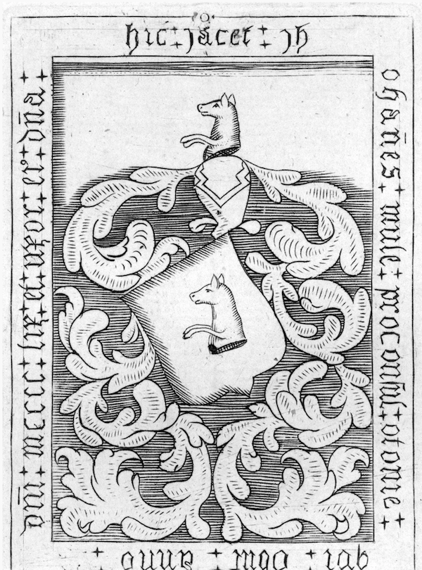 Den stridbare Hans Mule blev formentlig begravet i Sct. Knuds kirke,
men mindestenen for ham og hustruen,
Mette Kotte, fandtes ifølge Jacob
Bircherod i Vor Frue Kirke.